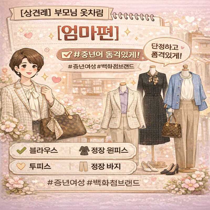[상견례] 부모님 옷차림 [엄마편]