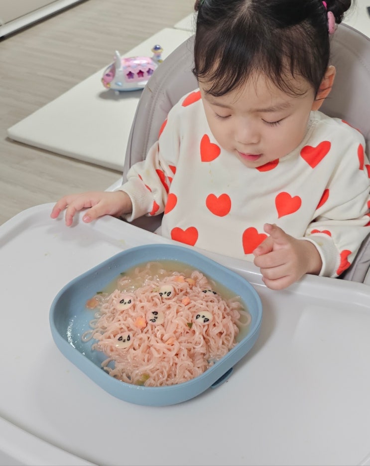  아기라면 간편유아식 푸디버디 핑크퐁당라면 31개월 솔직후기