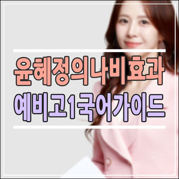  예비 고1 국어의 시작, 윤혜정의 나비효과 입문편 완벽 가이드 (강의 활용법, 워크북, 답지 포함)