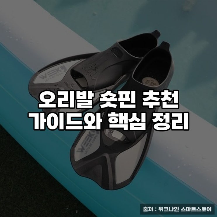  오리발 숏핀 추천 가이드와 핵심 정리