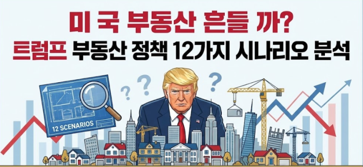  미국 부동산 흔들까? 트럼프 부동산 정책 12가지 시나리오 분석