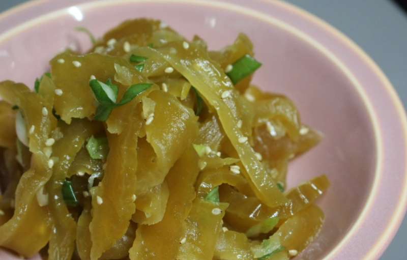 입맛 돋구는 음식 군산 울외장아찌 무침 레시피