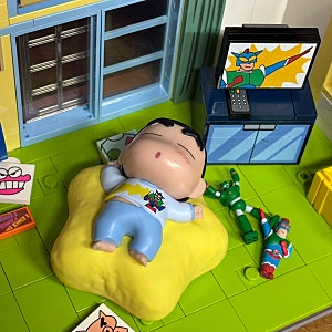 랜덤 짱구 쿠션 무드등
