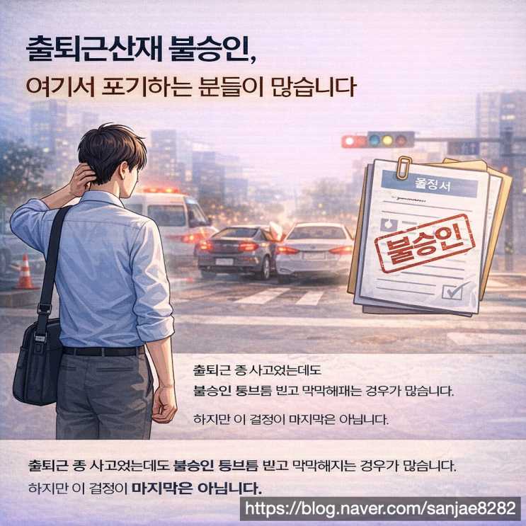  출퇴근 산재 불승인 대응법 경로 자료 준비가 핵심입니다