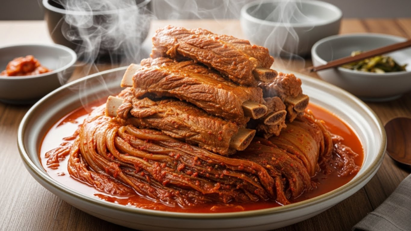 묵은지 등갈비 김치찜 맛있게 만드는 법! 실패 없는 압력솥 레시피 공개