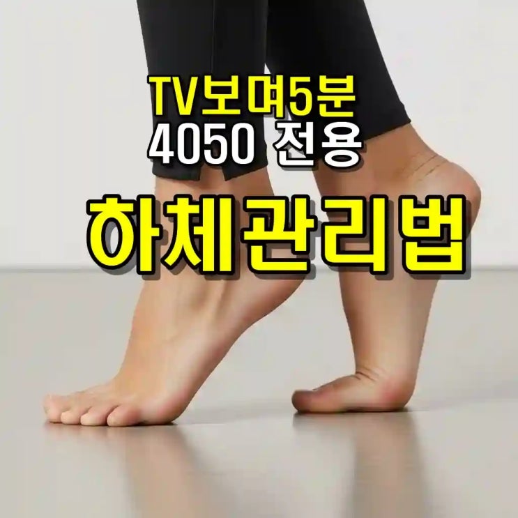  무릎 수술비 천만 원 아끼는 5분 하체 관절 운동법