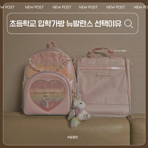 초등학교 입학가방 고르는 팁 뉴발란스 여아 초등책가방 솔직후기 [내돈내산]