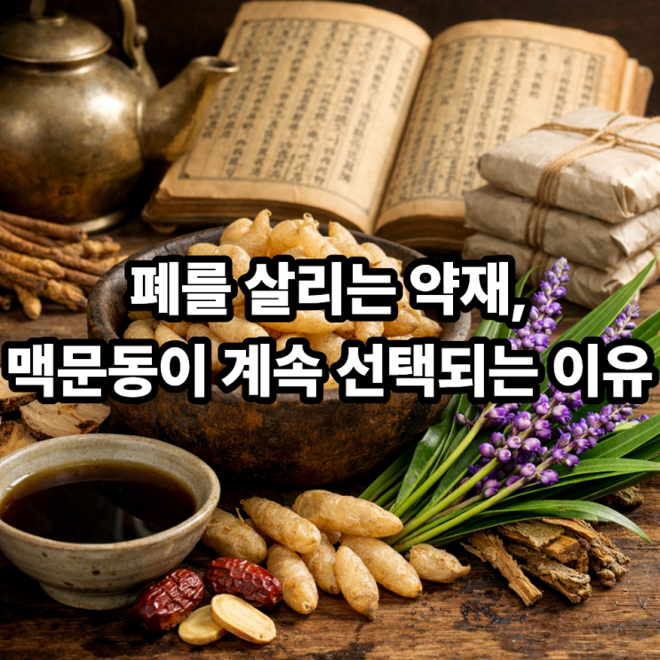  맥문동 효능, 한방에서 오래 쓰인 이유｜폐와 몸을 동시에 살리는 약재