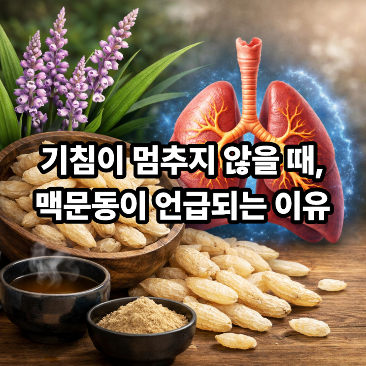  맥문동이 기관지 건강에 좋은 이유｜마른기침과 건조함에 강한 한방 약재