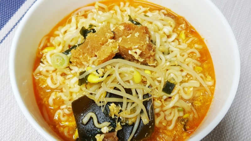 황태 라면 레시피, 콩나물 라면 만들기, 황태국, 콩나물 해장국 스타일 해장라면 끓이는법