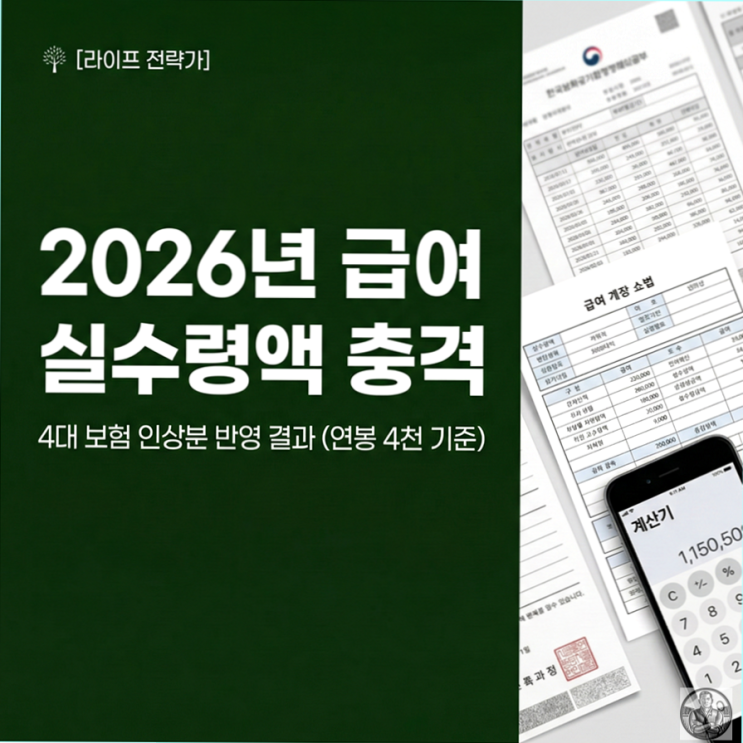  2026년 4대보험, "월급 빼고 다 올랐다"는 말이 현실이 됐습니다