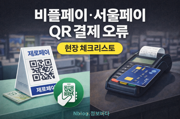 비플페이·서울페이 QR 결제 오류｜안 될 때 꼭 확인할 것