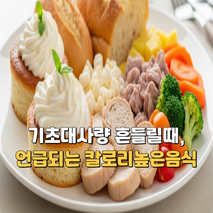  기초대사량 흔들릴때, 언급되는 칼로리높은음식 5가지