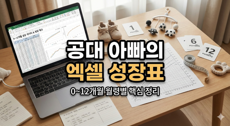  0~12개월 아기 발달 & 신생아 성장표, 쌍둥이 아빠가 엑셀로 뜯어본 월령별 핵심 정리