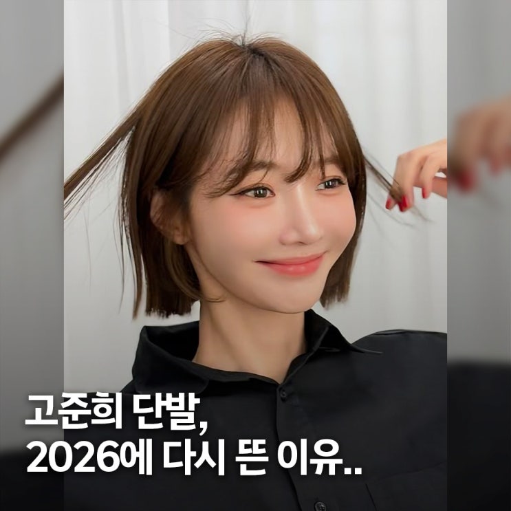  다들 따라 하는 이유.. 고준희 2026 태슬컷 단발 핵심 포인트