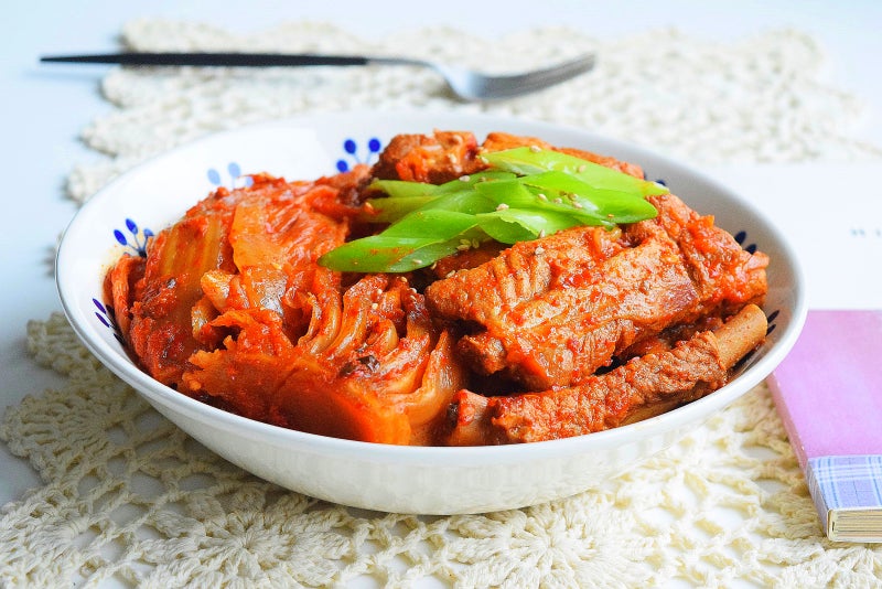 등갈비김치찜 레시피 돼지고기 김치찜 만들기 압력솥 돼지등갈비찜 묵은지지짐