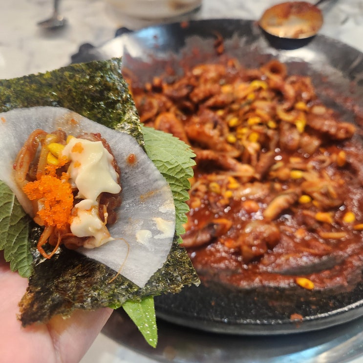 인천 부평 백운역 맛집 푸짐한 쭈꾸미 한상을 즐길 수 있는 '국대쭈꾸미'
