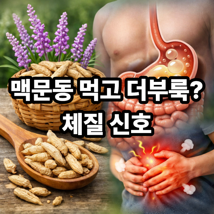   맥문동이 속이 더부룩하게 느껴질 수 있는 이유｜체질 신호일 수 있습니다