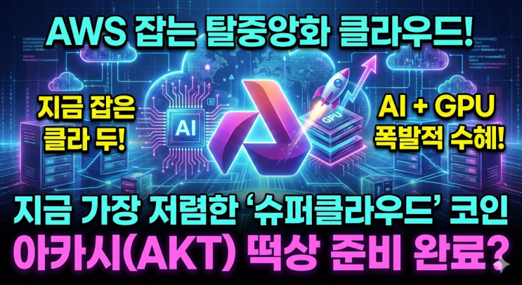  아카시 네트워크(AKT)란? – 클라우드 컴퓨팅의 혁신과 코인 정보 총정리 (2026년)