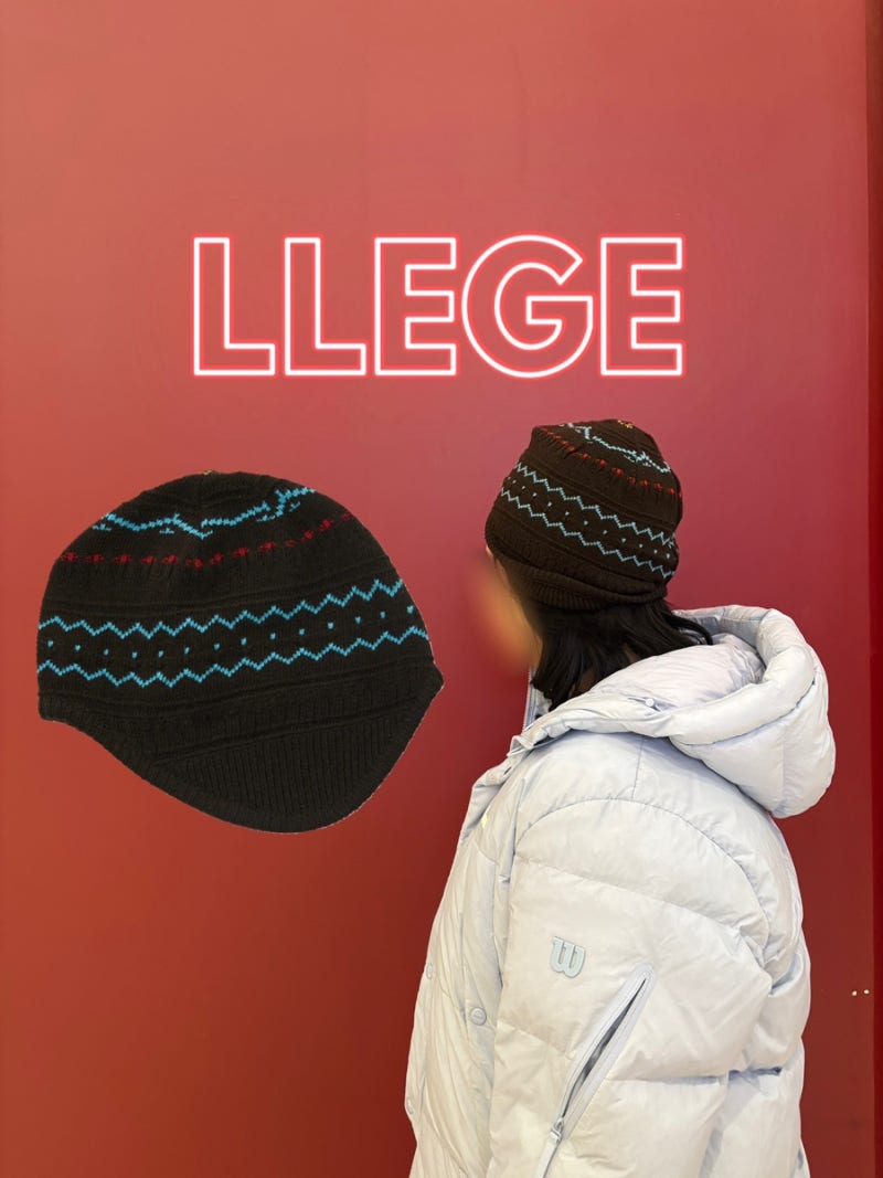 렉토 LLEGE 리지 모자 FAIR ISLE EARMUFF BEANIE