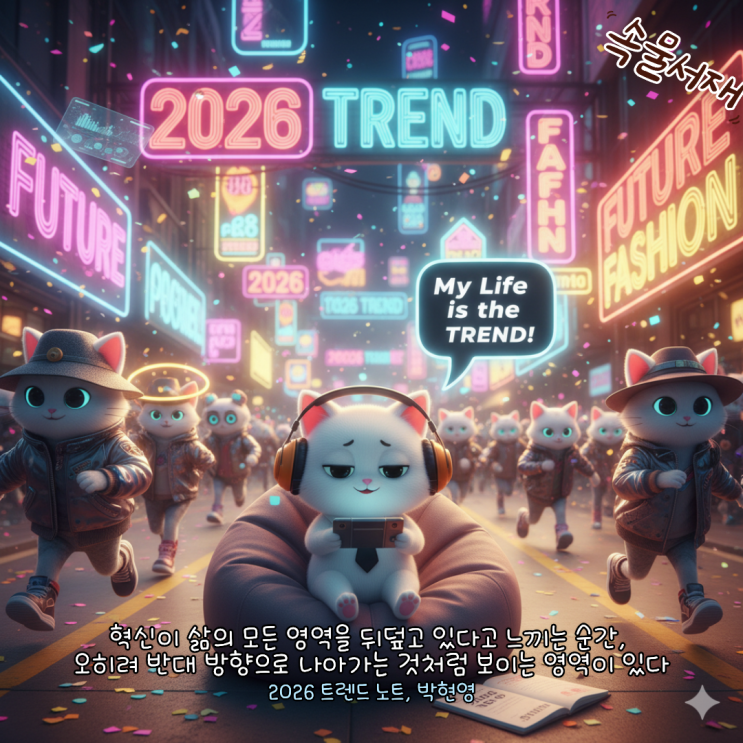  2026 트렌드 노트: 트렌드보다 더 중요한 건 내 인생(박현영)