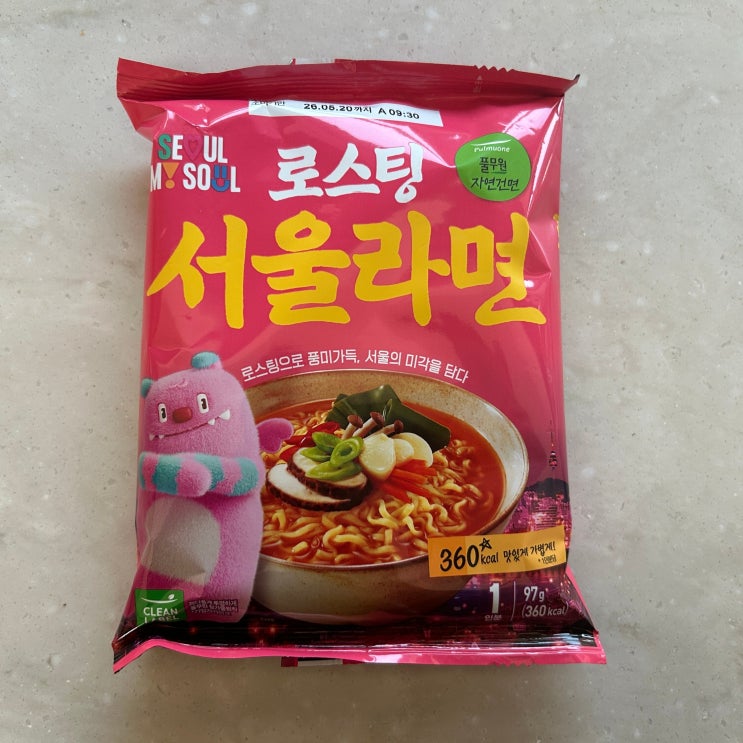  서울 나의 소울 풀무원 로스팅 서울라면 360칼로리 후기