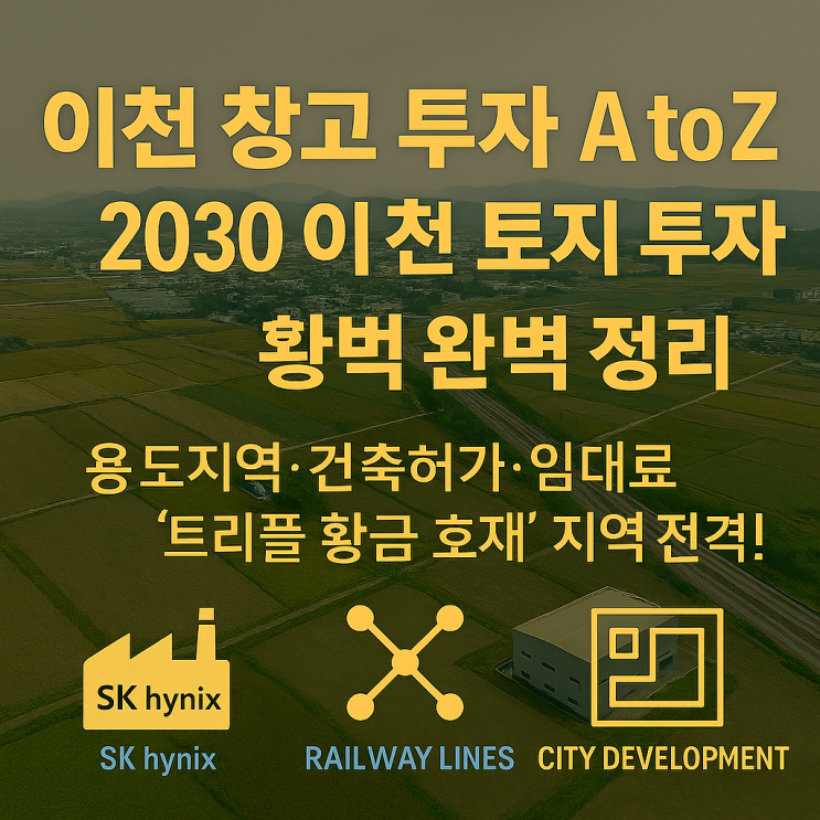   [2026년 최신] 이천 창고 투자, '초보자도 대박!' A to Z 완벽 가이드 (용도·허가·임대료·세금 한 방에!)