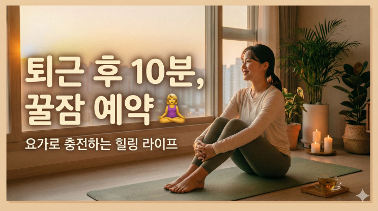  퇴근하고 10분이면 충분해요, 직장인들이 요가에 빠지는 진짜 이유 