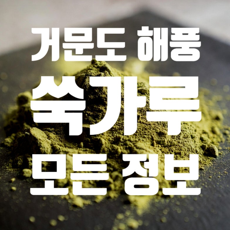거문도 쑥가루 해풍 쑥가루 효능 복용법 주의사항 총정리