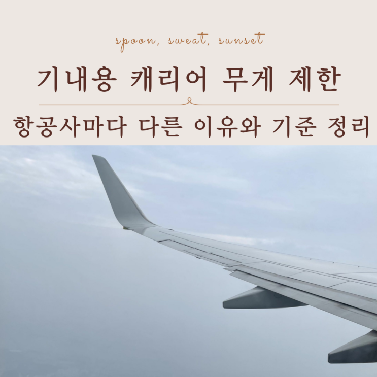  기내용 캐리어 무게 제한 총정리｜LCC 대한항공 미국 항공사까지