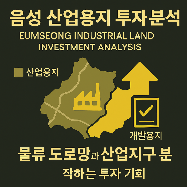  **수도권 산업용 토지, 2030년 ‘2배 성장’ 가능한 곳은 어디?음성·안성 공장부지 투자 가이드**