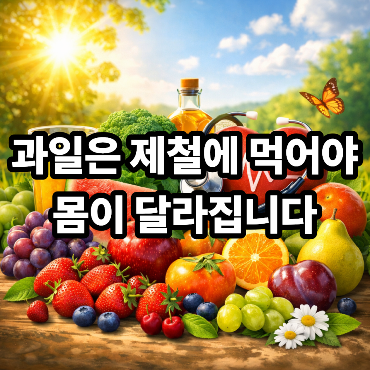  제철과일 소비가 건강에 미치는 영향｜지금 먹는 과일이 몸을 바꿉니다