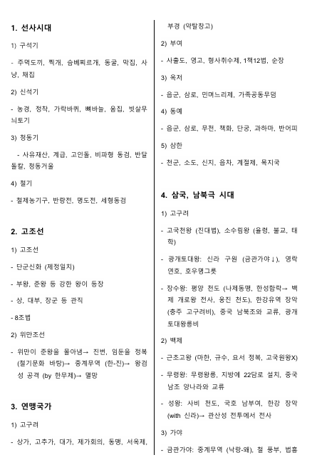 [마감] 한능검 1급 핵심 필기 노트 요약 정리 PDF 공유(+독학 공부법 후기)