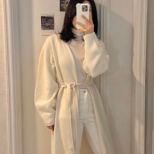 시에 SIE 엘로 홀가먼트 로브 가디건 스탠다드 착용 후기