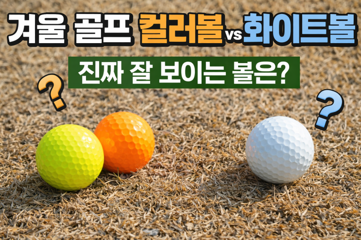  겨울 골프 공 선택법｜컬러볼 vs 화이트볼 실제 체감 차이