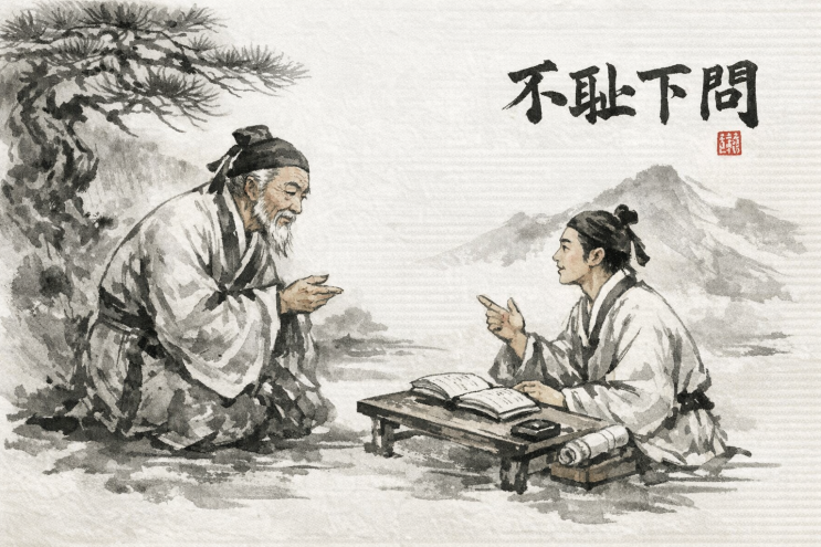 “不恥下問 뜻과 유래｜아랫사람에게 묻는 용기, 배움의 본질”