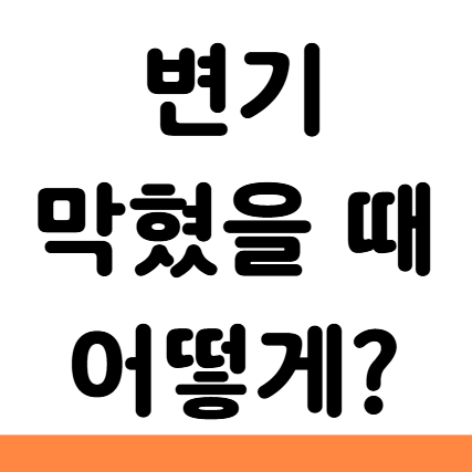  변기 막혔을 때 뚫어뻥 뜨거운 물 페트병 샴푸