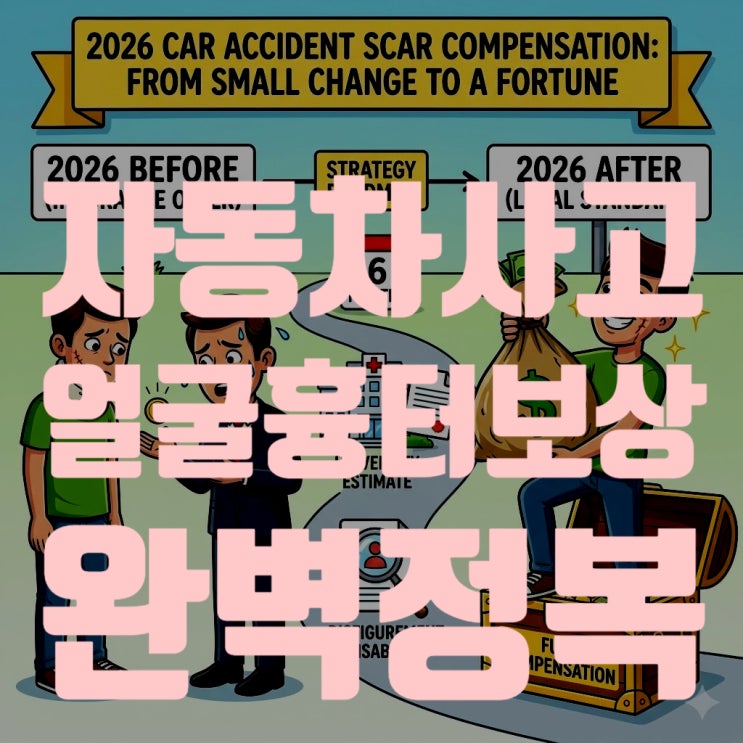  자동차사고 얼굴 흉터 보상: 보험사가 절대 알려주지 않는 '추상장해'의 비밀 (흉터 성형수술비 & 향후치료비 계산법 총정리)