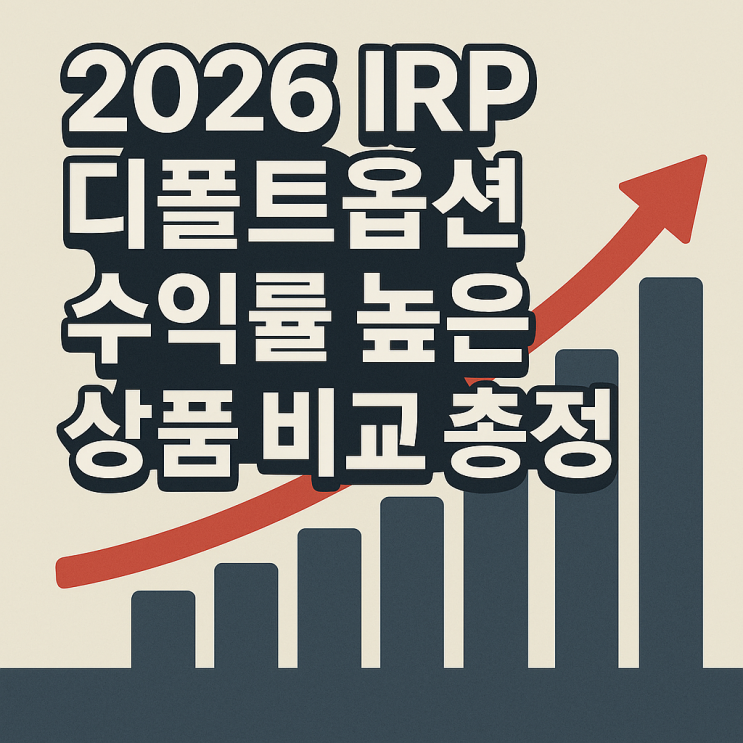  2026 IRP 기본옵션 설정 방법과 선택 기준