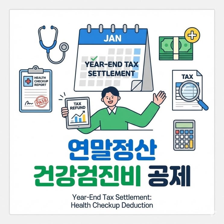  2026 연말정산 건강검진비 의료비 공제 될까? 회사지원금 처리 총정리