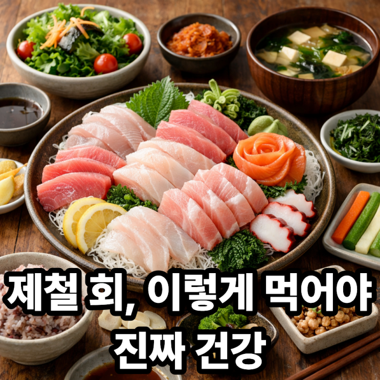   제철 회를 건강하게 먹는 방법｜맛도 영양도 지키는 기본 원칙