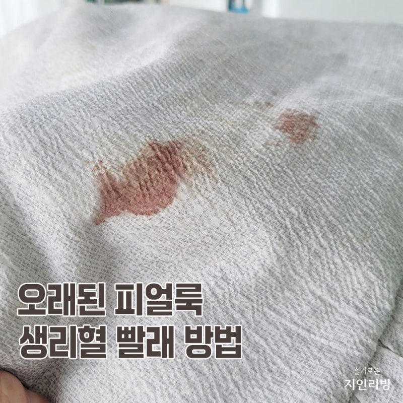 피얼룩제거 매트리스 생리혈 이불 핏자국 지우기