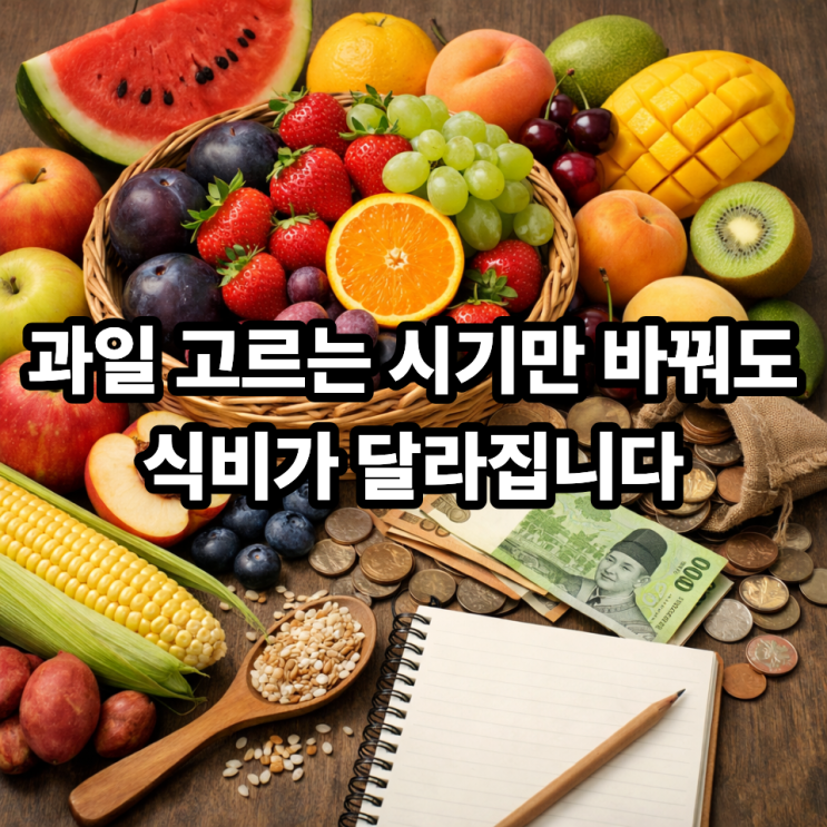  제철과일로 식비 줄이는 방법｜맛·영양·지갑까지 챙기는 현실 팁