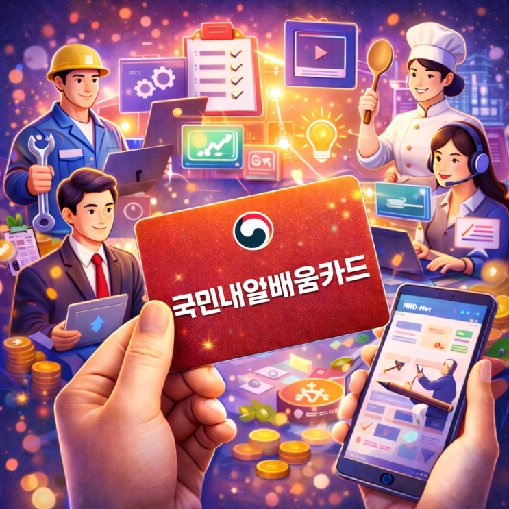  국민내일배움카드 신청 방법, 자격, 사용처, 사용법 총정리!