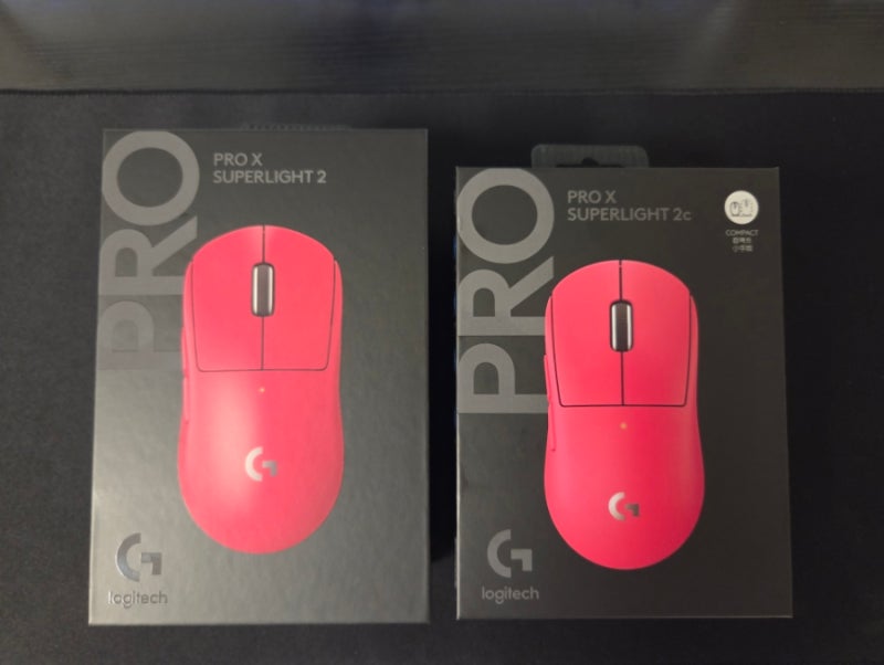 [로지텍 PRO X SUPERLIGHT] 지슈라 2 & 2c 비교