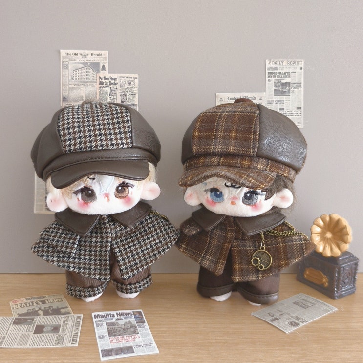  10cm 귀여운 탐정️ 세트 인형옷 아이돌인형옷