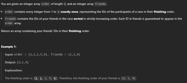  JAVA_LeetCode 3668_Restore Finishing Order