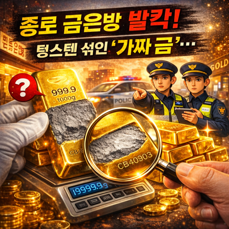  천정부지 금값... 급기야 텅스텐 섞인 '가짜 금' 유통