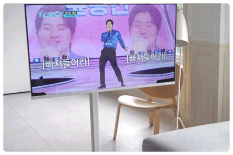  이동식 스마트TV 삼탠바이미 32인치 가성비 티비 스탠드 거치대 세트 FHD QLED 1등급 추천