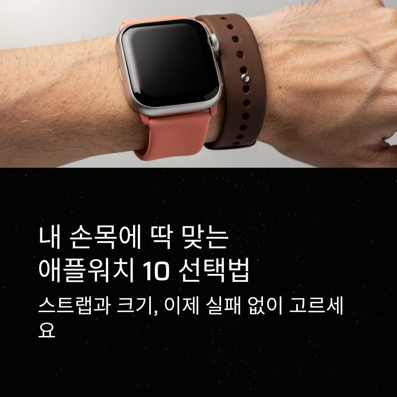 애플워치 10 구매 전 필수 체크! 내 손목 굵기에 맞는 스트랩 '실패 없는' 선택법